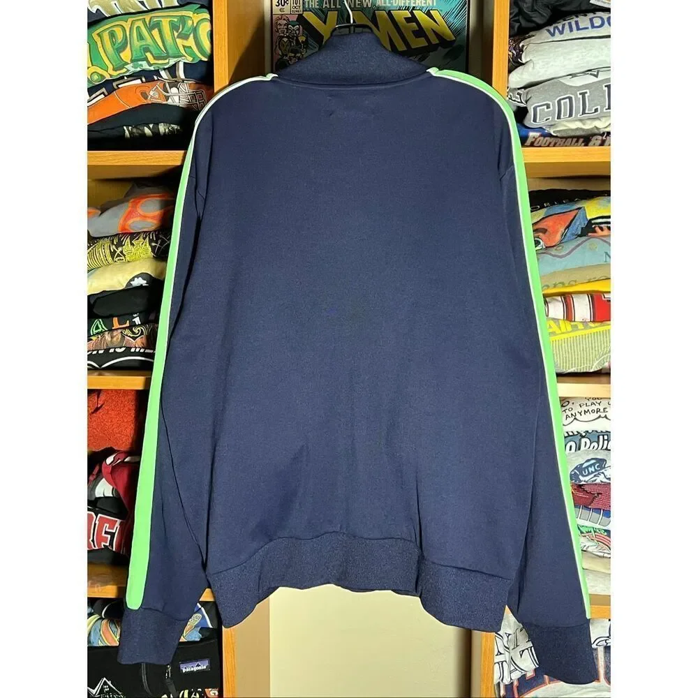 Vintage Polo Ralph Lauren Full Zip Big Pony Striped Track Jacket